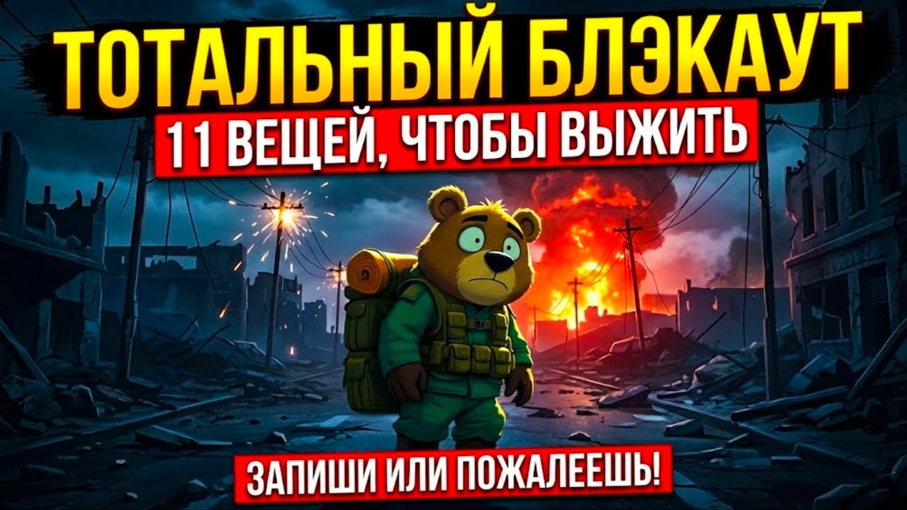 Тотальный БЛЭКАУТ: 11 шагов к спасению, когда всё отключится
