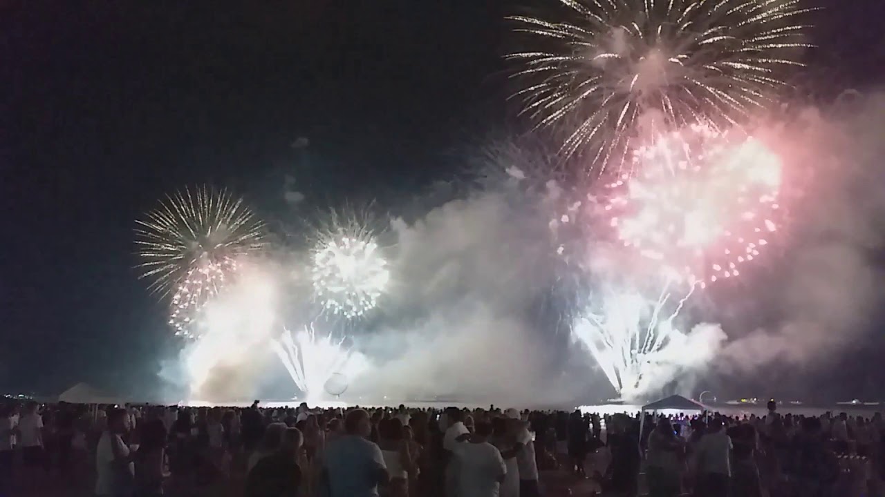 Vem pra Praia. Show de Fogos em Santos/SP na virada pra 2020