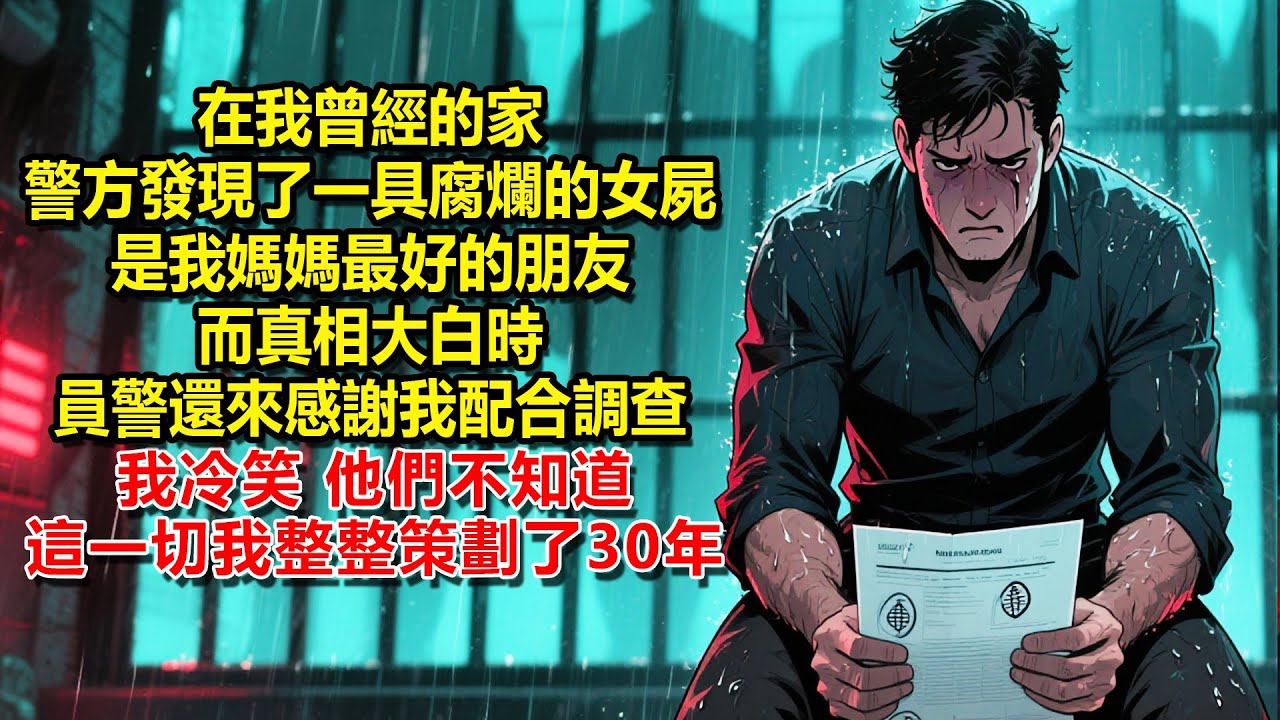 在我曾經的家，警方發現了一具腐爛的女屍，是我媽媽最好的朋友。而真相大白時，員警還來感謝我配合調查，我冷笑，他們不知道，這一切我整整策劃了30年
