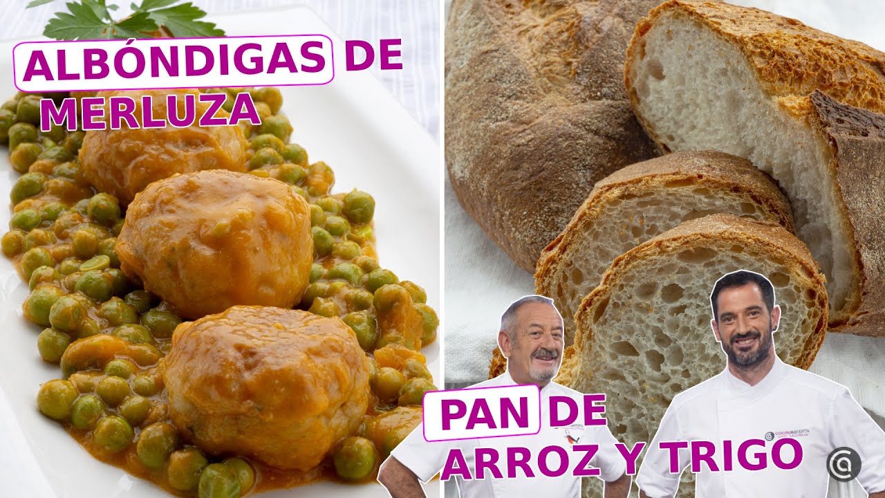 ALBÓNDIGAS de merluza en salsa - PAN de arroz y trigo // Joseba y Karlos Arguiñano