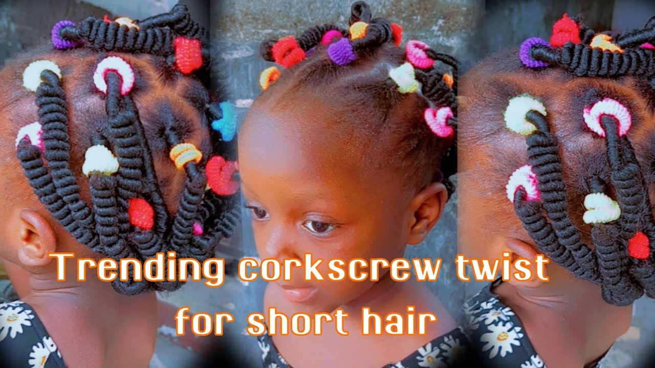 Trending CORKSCREW TWIST with Brazilian wool for short & long hair