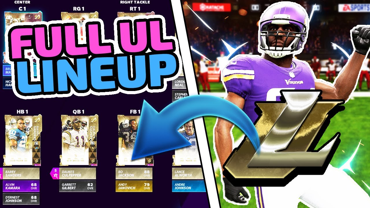 I BUILT A *FULL* ULTIMATE LEGEND LINEUP IN MADDEN 21 ULTIMATE TEAM!