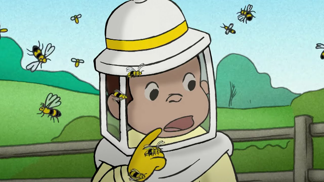 Georges le Petit Singe 🐵 Comment les abeilles fabriquent-elle le miel? 🐵Animation Pour Enfants