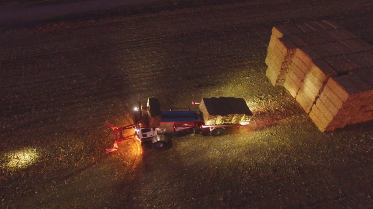 Stinger Stacker custom biomass harvest - PTUSA York, Nebraska