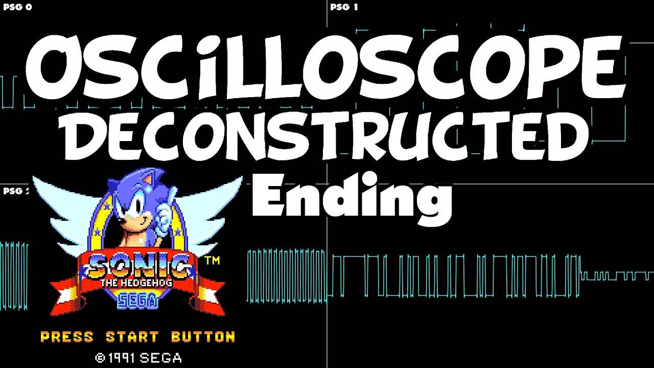 Sonic 1 (master system) - Ending - Oscilloscope Deconstruction