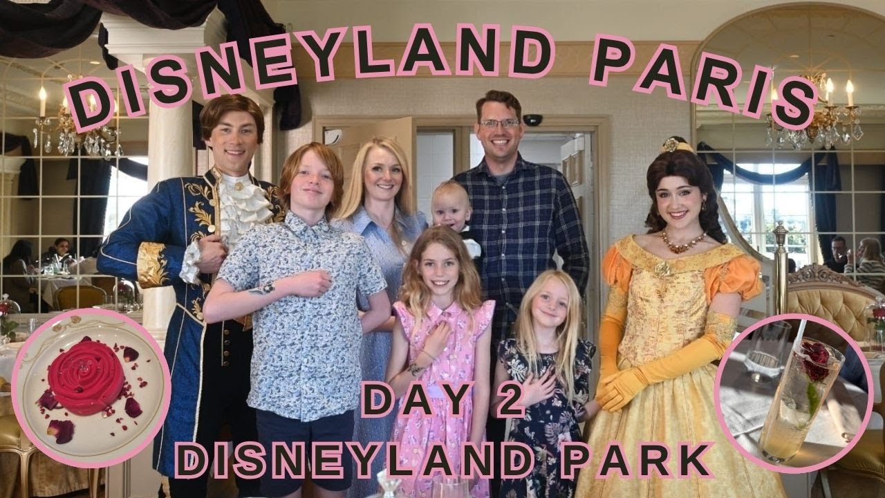 Disneyland Paris | Day 2 | Disneyland Park, Table de Lumiere, Disneyland Hotel | 4 kids!!