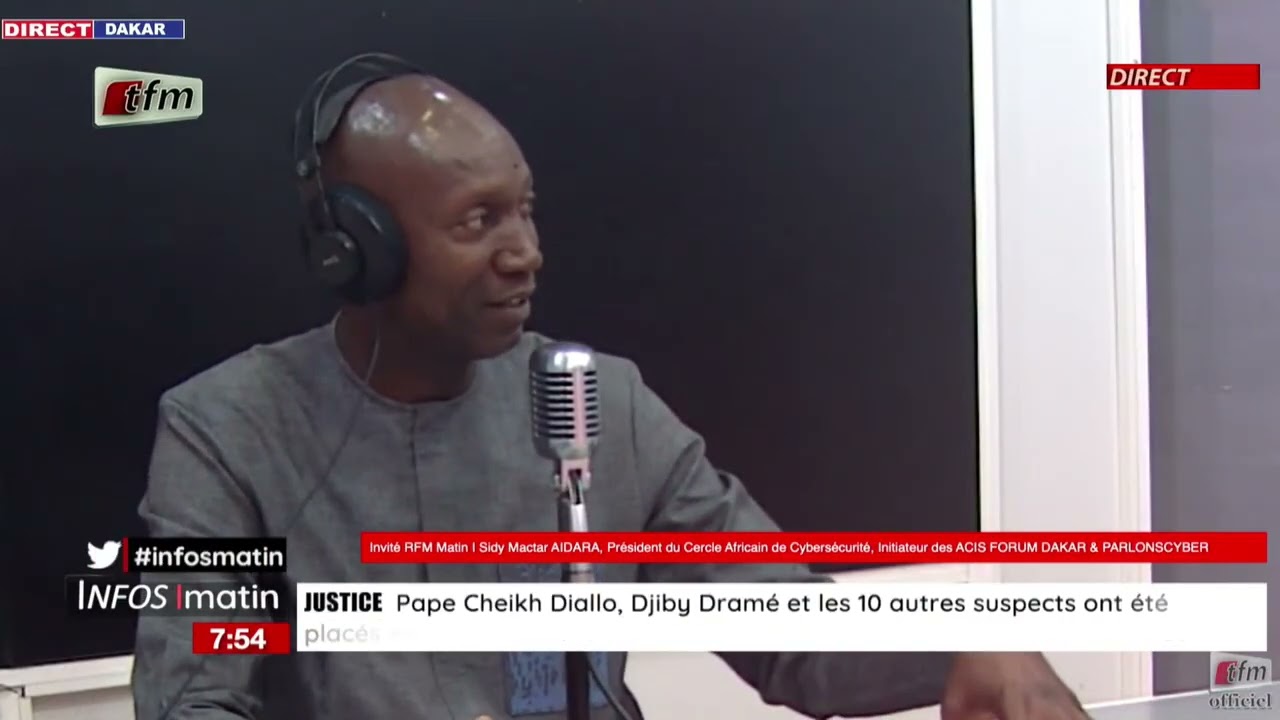 l'invite rfm matin | Sidy Mactar AIDARA, Président du cercle Africain de Cybersécurité