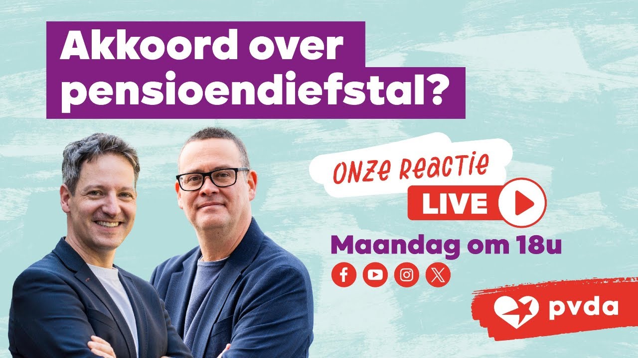 Akkoord over pensioendiefstal? Onze reactie LIVE