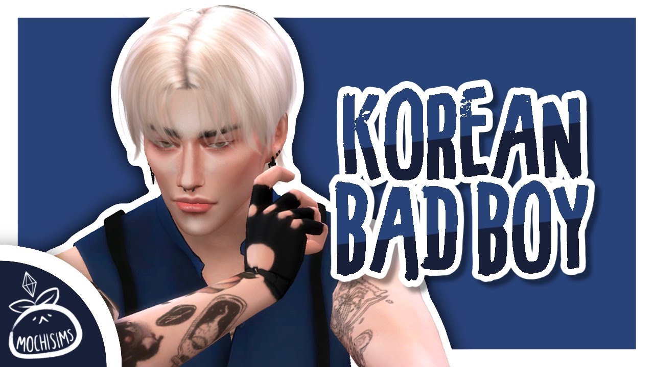 💙💀 korean bad boy ☆ the sims 4 cas + download/full cc list