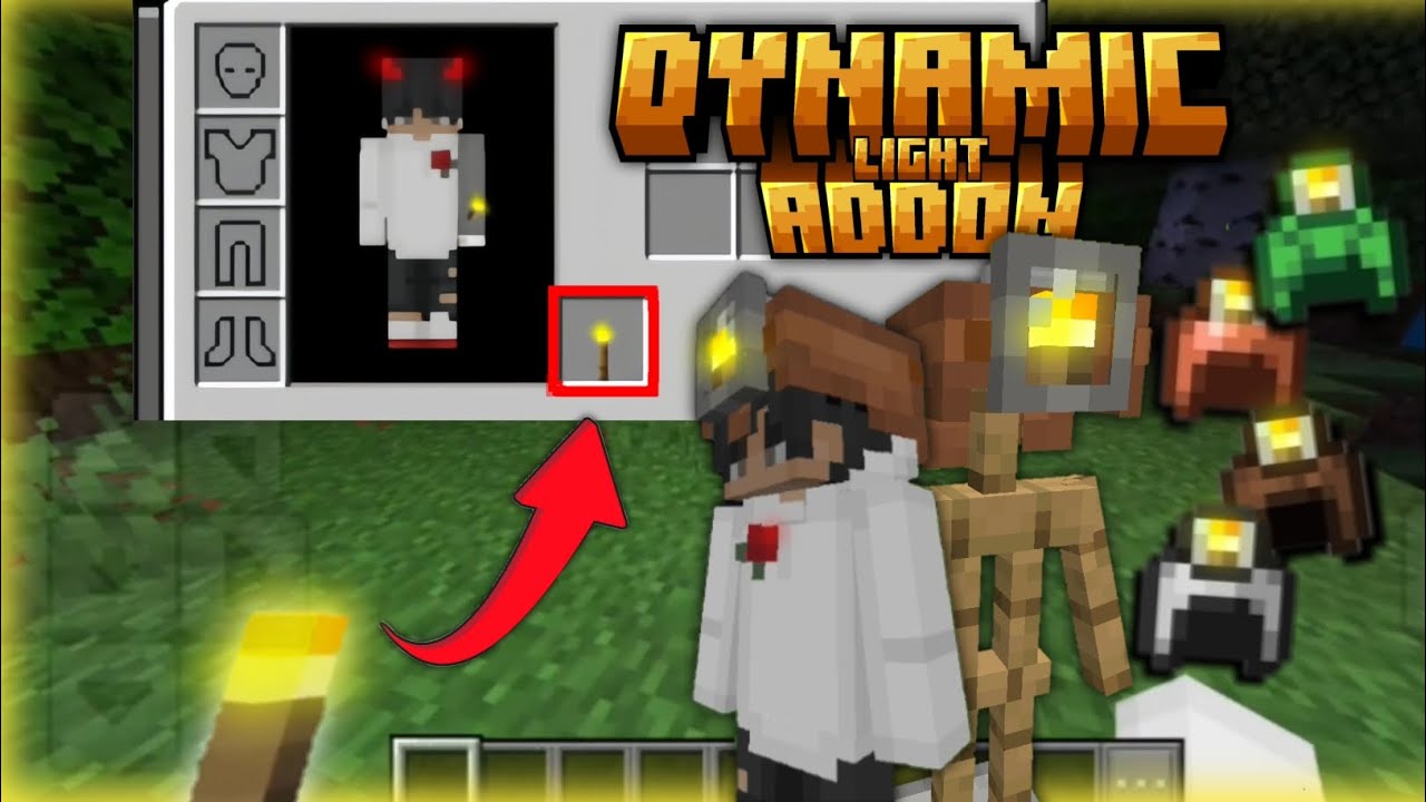 Carry Light Anywhere in Minecraft PE! | Raiyon Dynamic Light Addon