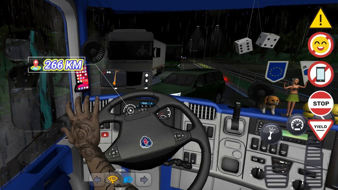 Truck Simulator : Ultimate l Rain Strom 🌧️🫠🚦l Zuuks l Mobile Gameplay l CAMGAME👽🎮