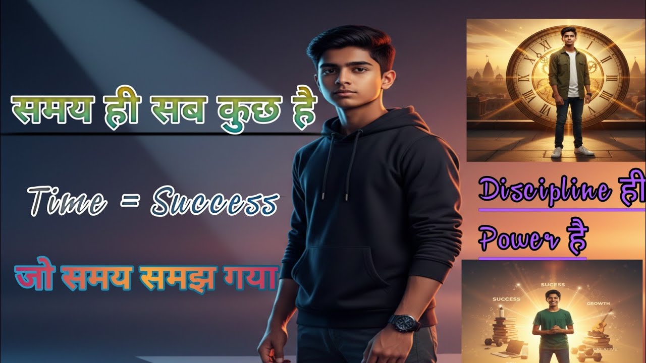 जो समय की कदर करता है वही बड़ा बनता है | Motivational Poem Video | Discipline Life #youtubevideo 