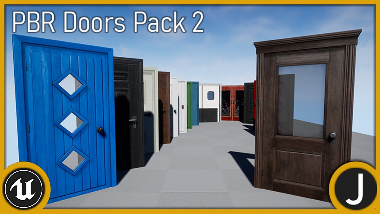 PBR Doors Pack 2 - Unreal Engine 4 Marketplace