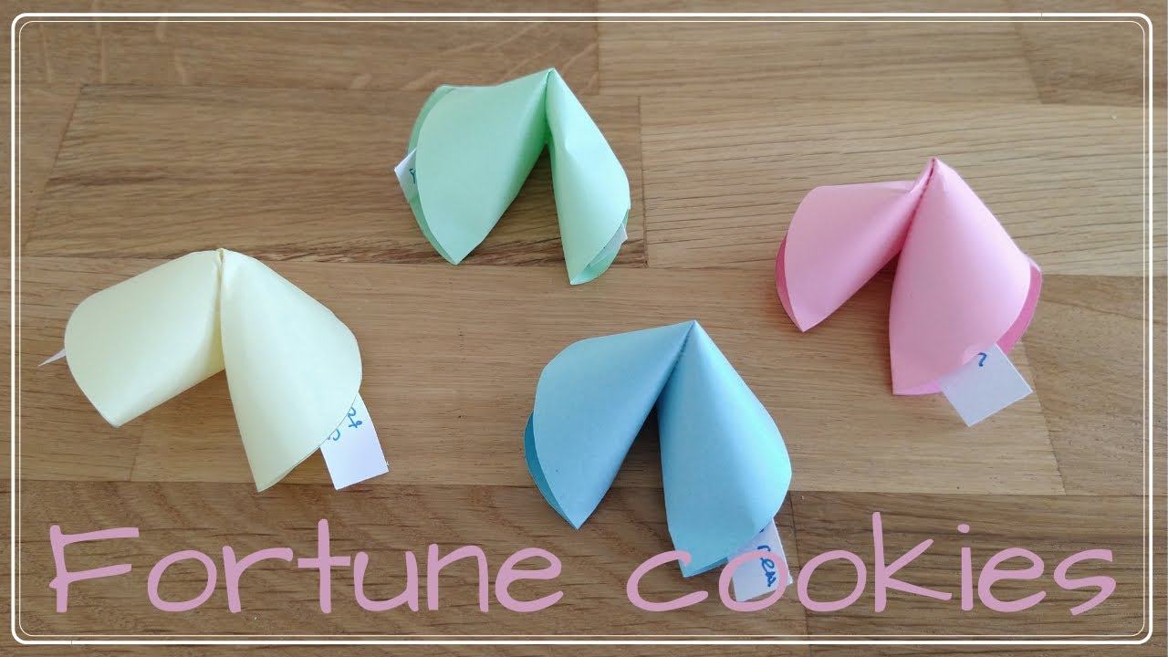 HOW TO: MAKE YOUR OWN FORTUNE COOKIES | EASY PAPER DIY