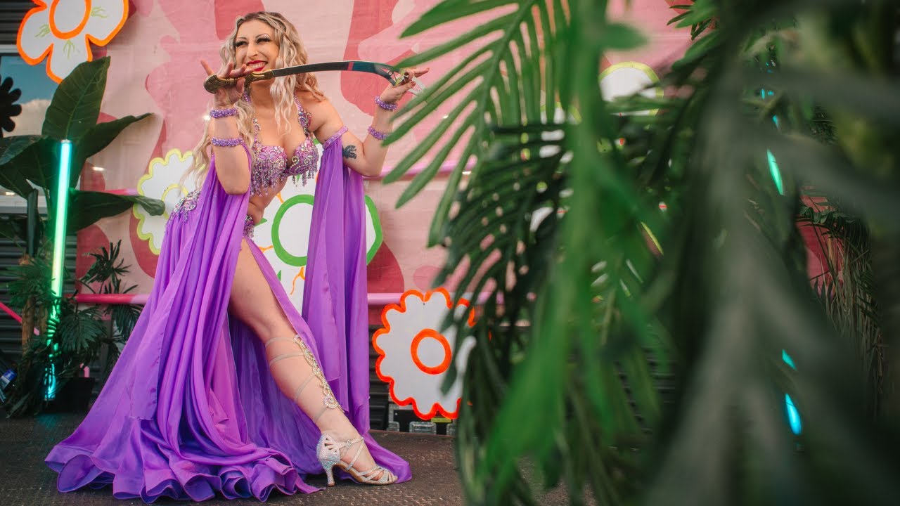 Belly Dance Sword Performance at AFLW Pride Round | Lady Gaga “Alejandro”