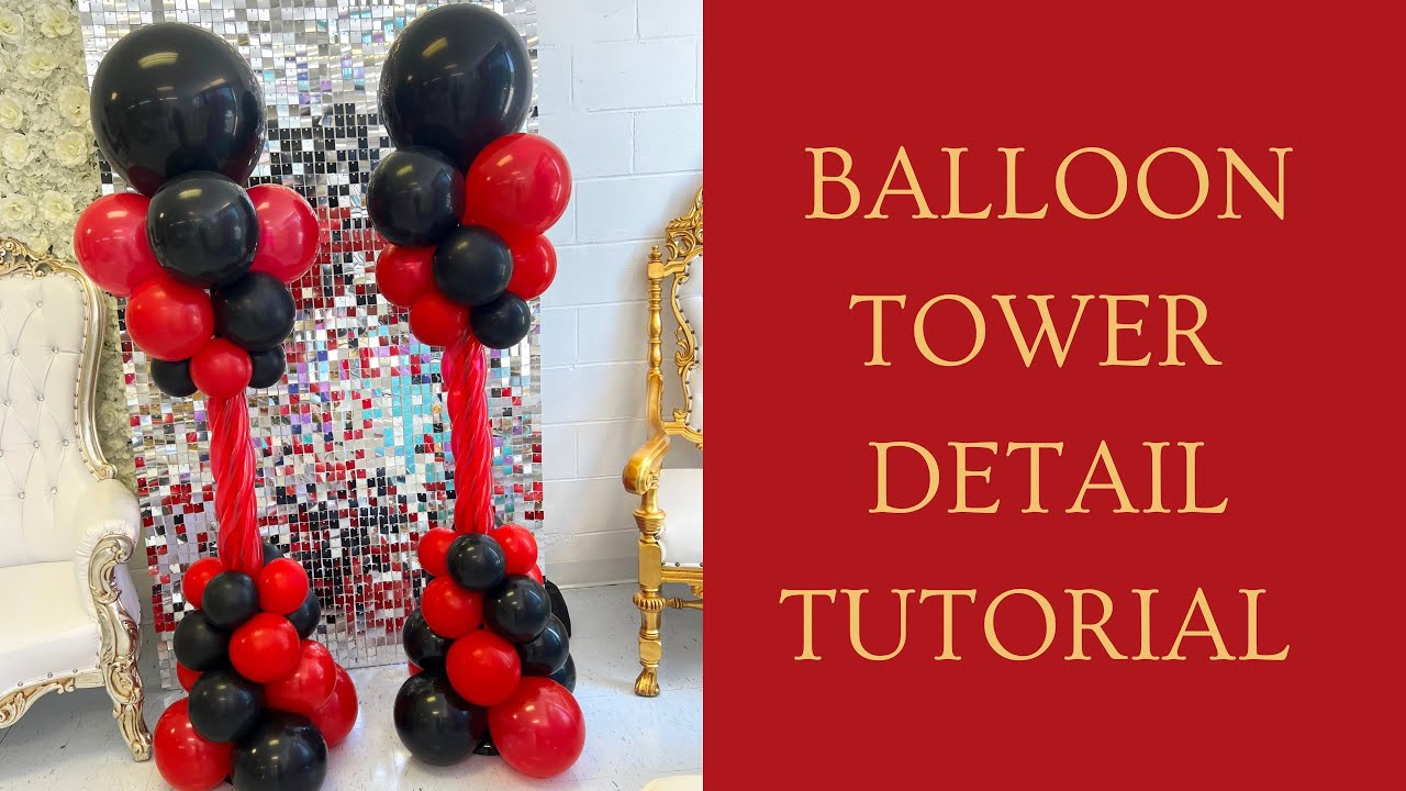 DIY Balloon Tower | Balloon Pole | How to | Detail Tutorial