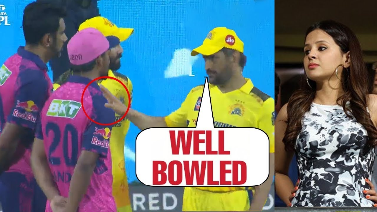MS Dhoni's gesture for Sandeep Sharma after he defended 21 runs , won everyone's heart | CSKvsRR