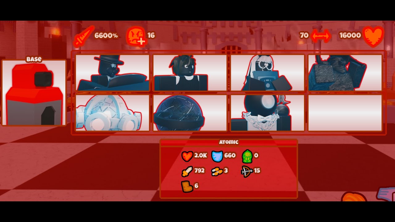 monochromatic 3s tumore 6x vs all bosses (the battle bricks) (roblox)