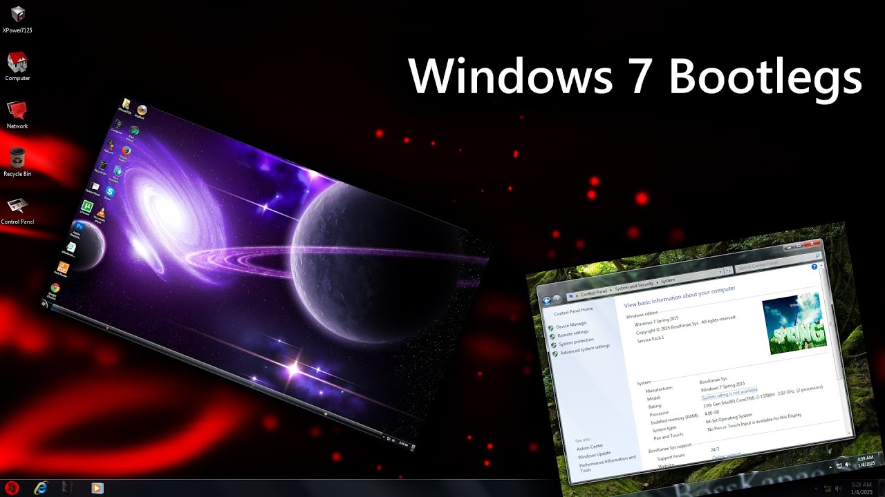 Weird Windows 7 bootlegs
