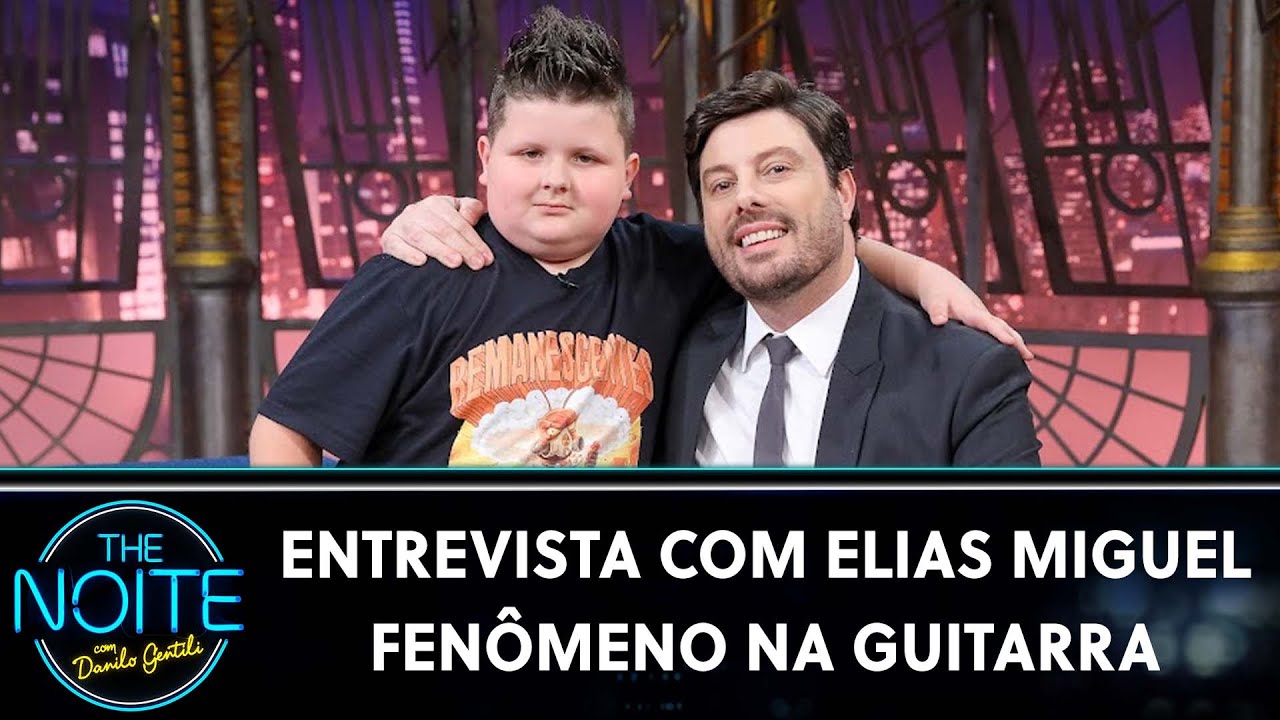 Entrevista com Elias Miguel, o garotinho de 8 anos fenômeno na guitarra | The Noite (11/10/23)