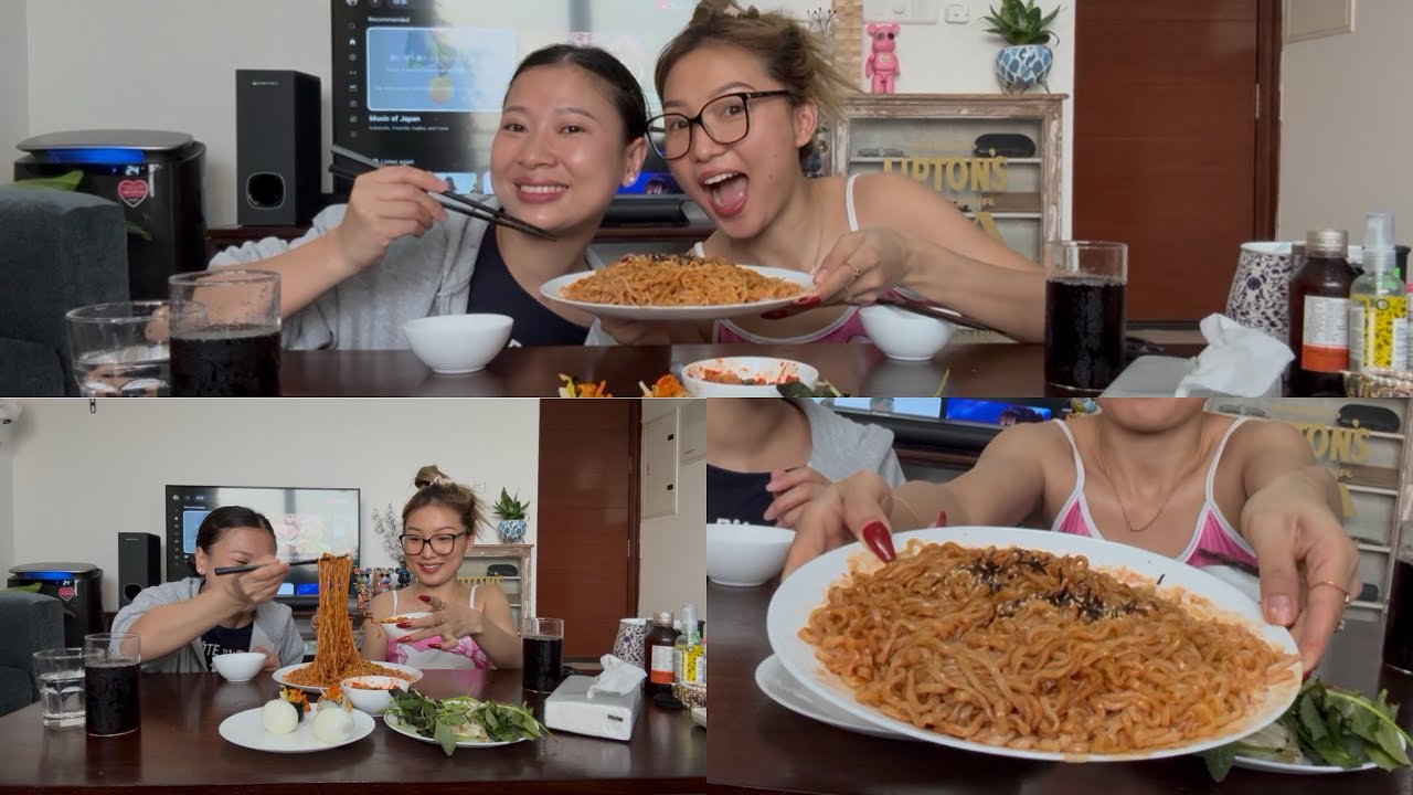 First Time Speaking My Own Dialect In My Video, Eating 2x Spicy Noodles With My Bestie| Naga Mukbang