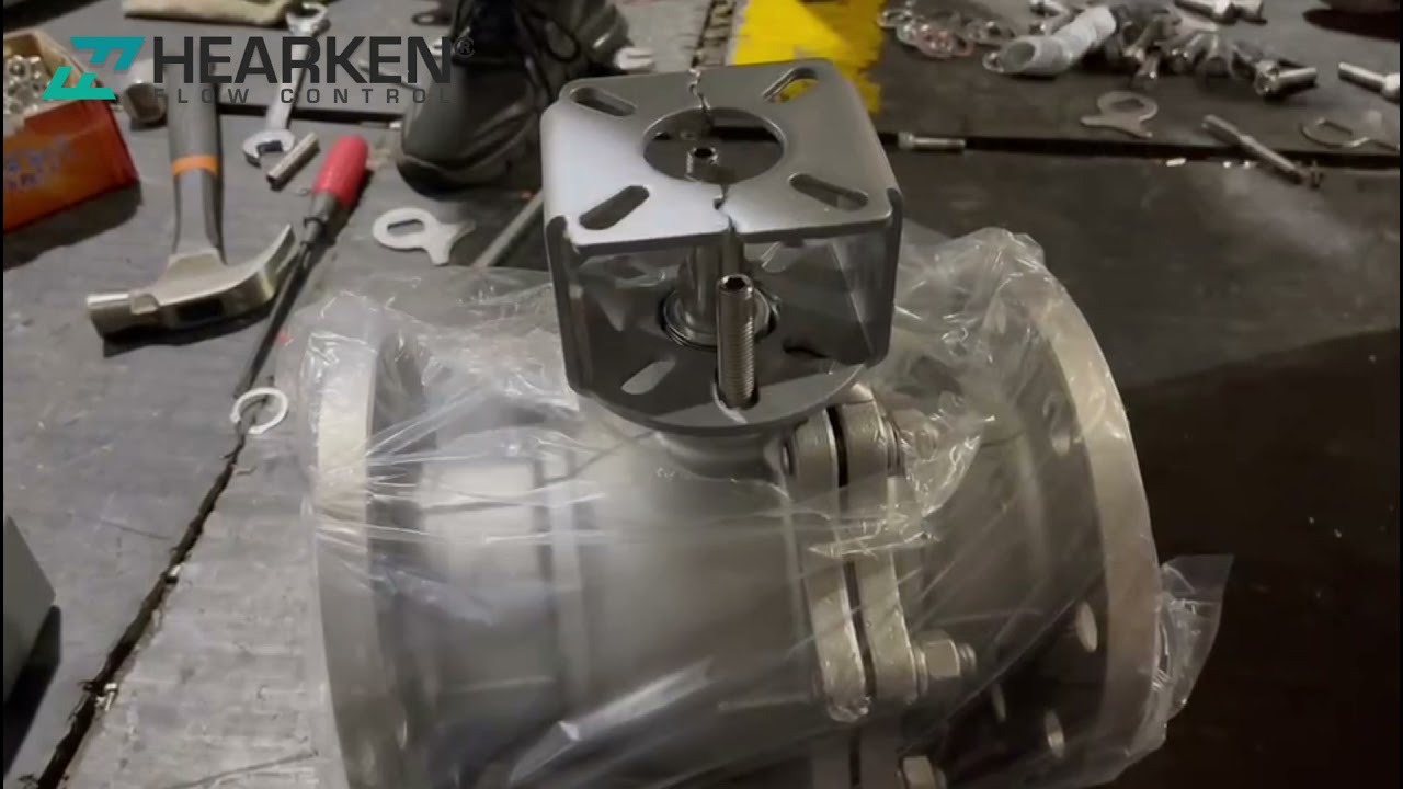 How to mounting the bracket/couplings and connector on the ball valves  ?