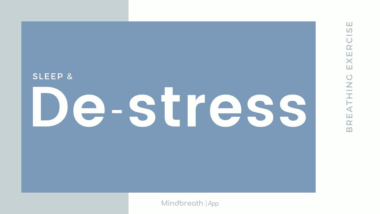 1 Min De-stress & Sleep Breathing Exercise | De-stress Yoga | Deep Sleep Meditation Music | Breathe