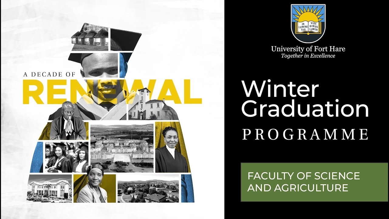 UFH Winter Graduation 2021 - Science&Agric