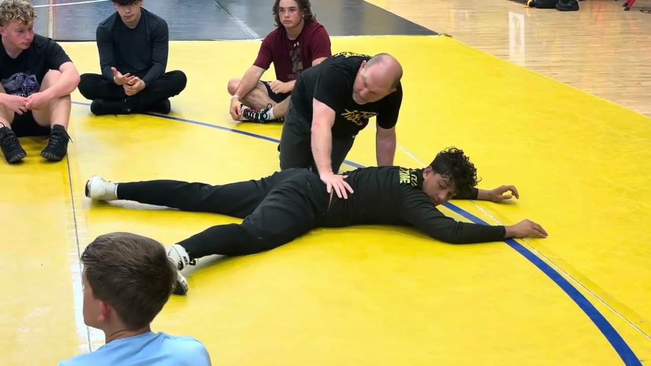 Brian Smith, Osceola Wrestling Camp 2025 - leg ride: heel hook at the hip