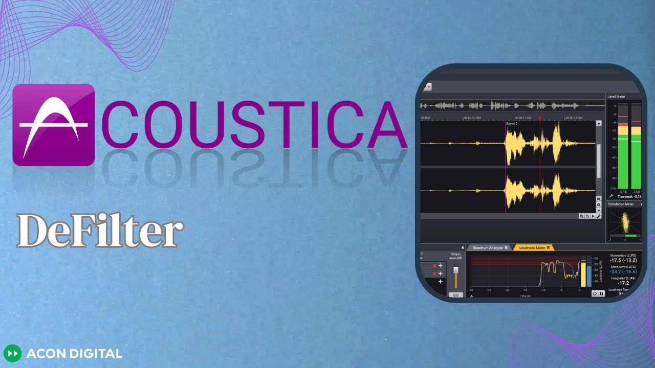 Acoustica 21: DeFilter