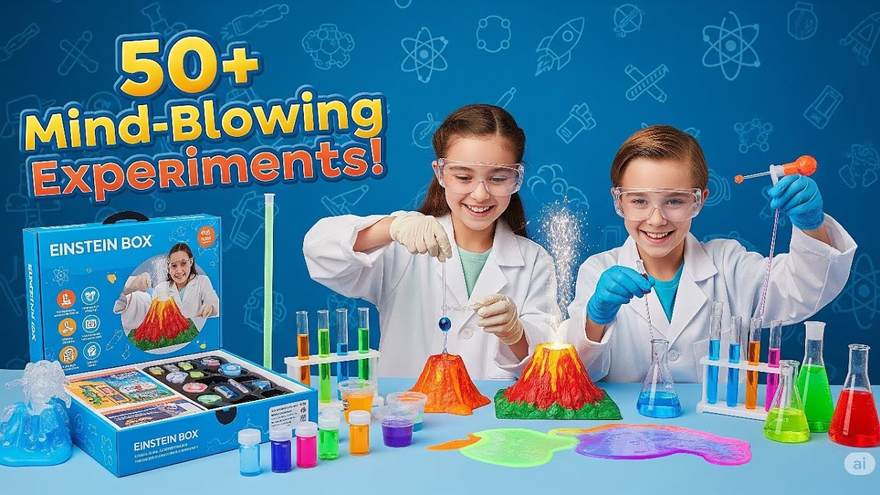 Einstein Box Ultimate Science Experiment Kit for Boys & Girls Ages 8-14 | Birthday Gift Ideas for...