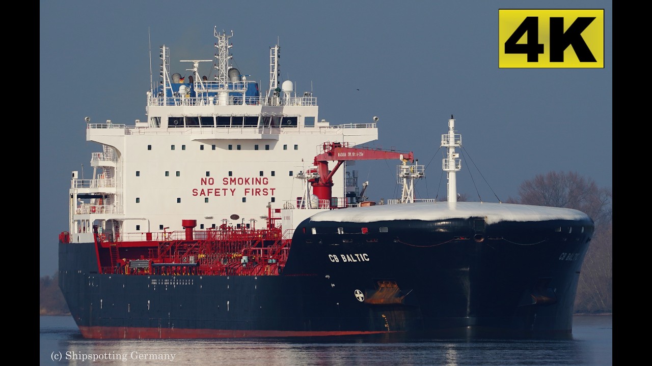 CB BALTIC - Shipspotting Germany 🇩🇪 IMO 9851701 - River Weser near City Oberhammelwarden - 4K VIDEO