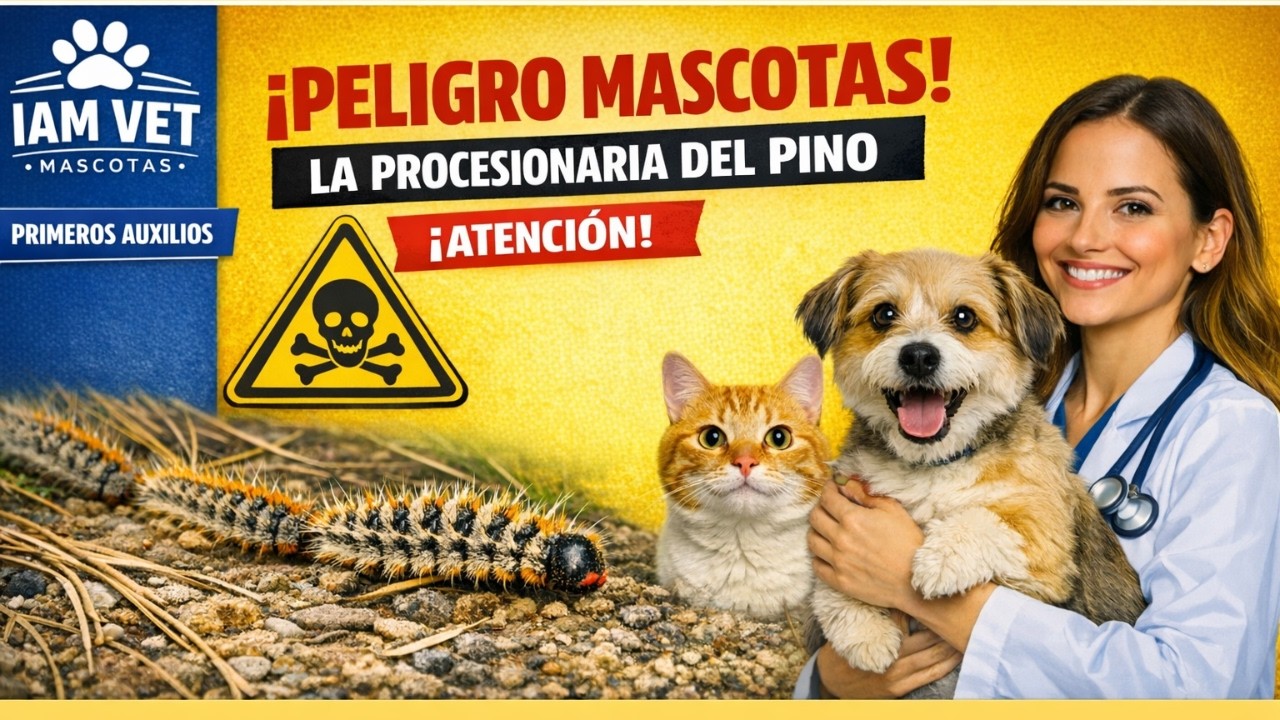 LA PELIGROSA ORUGA: PROCESIONARIA DEL PINO EN MASCOTAS #consejosveterinarios