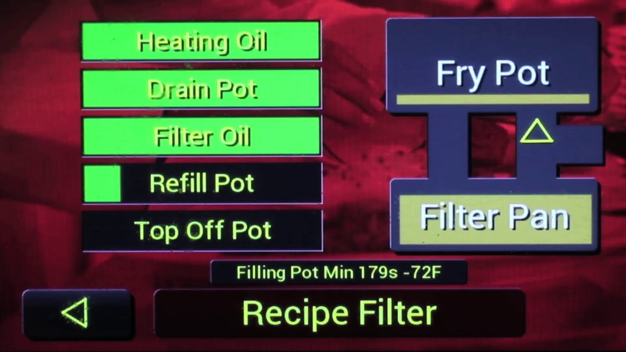 AFS Automatic Filtration System Deep Fryer