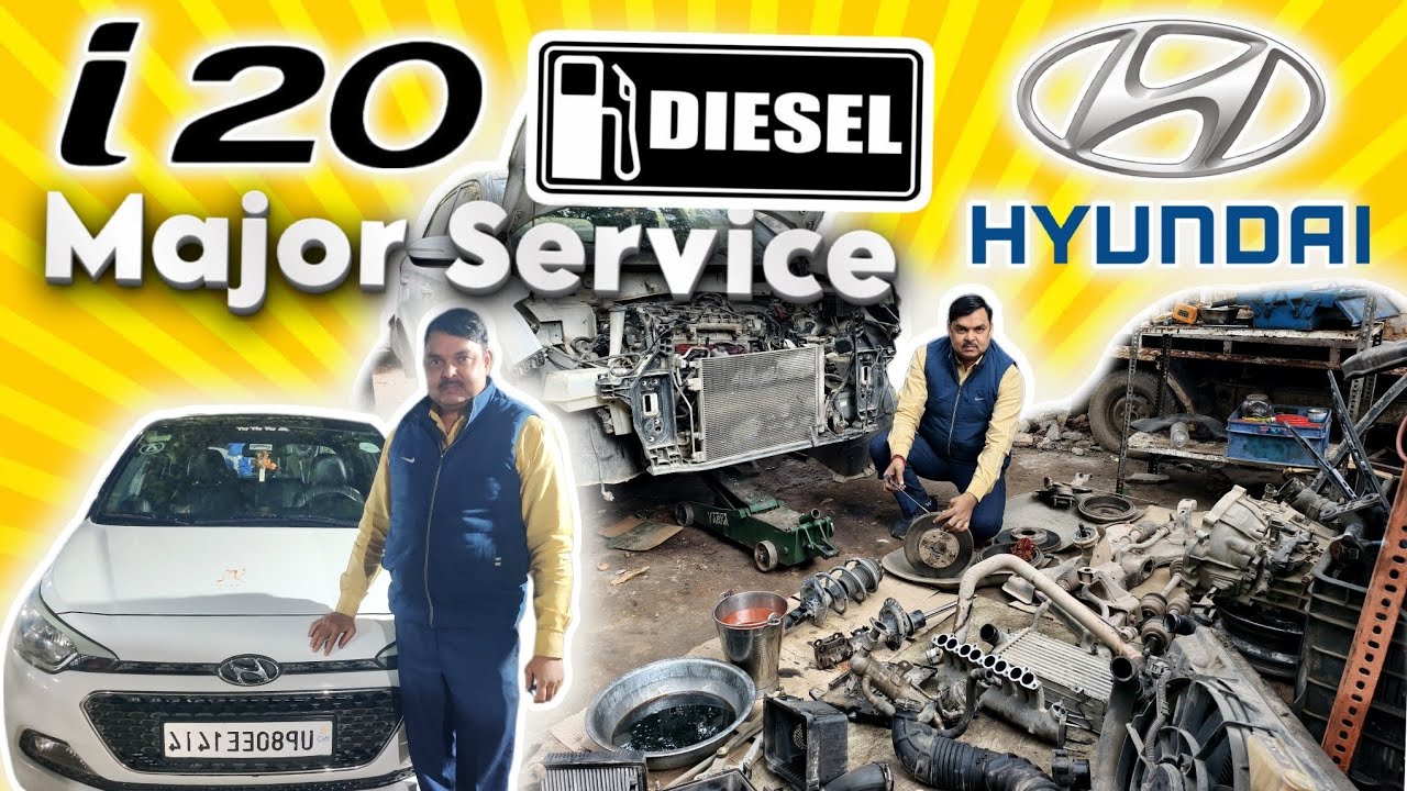 Hyundai i20 || Diesel || Major Service & A to Z Full Check Up || Sajjan Lal Car Mechanic. 
