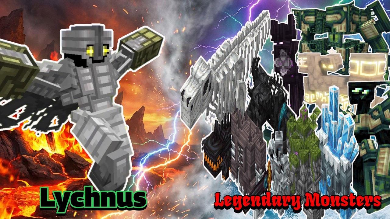 Lychnus VS Legendary Monsters | Minecraft |Mobs Battle
