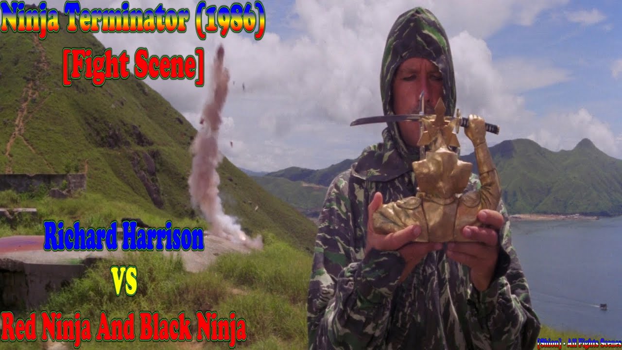 [Shion] - All Fights Scenes - Richard Harrison VS Red Ninja And Black Ninja 😄👻🐲🇵🇹