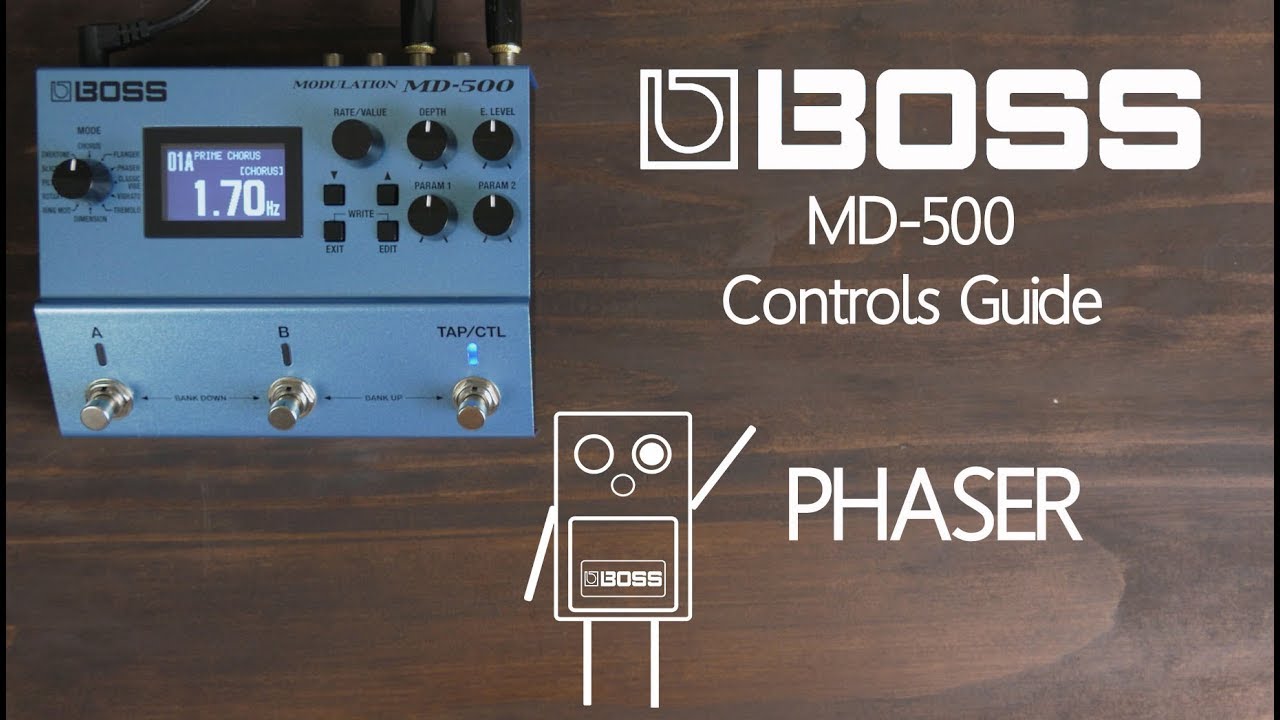 BOSS MD-500 Control Guide Phaser