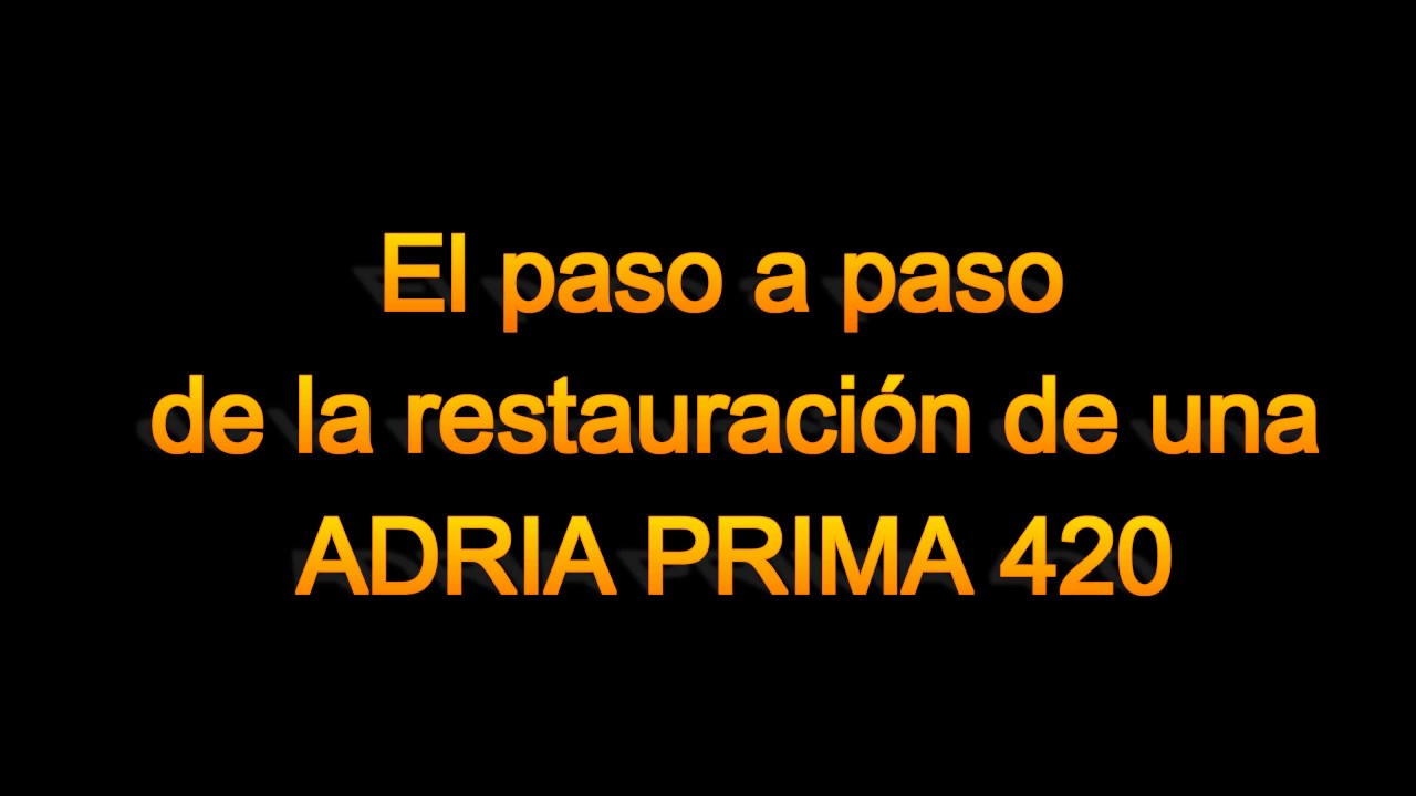Restauración caravana Adria Prima 420 2
