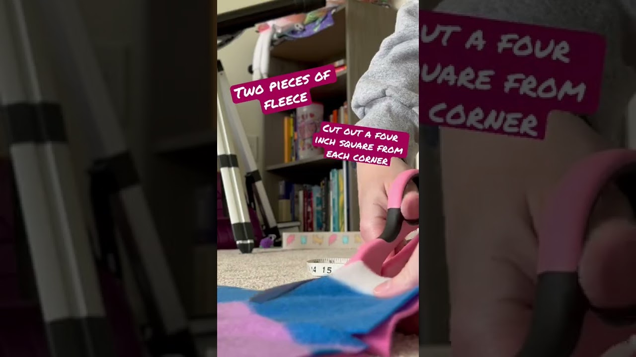 Make a no sew pet blanket with me! 