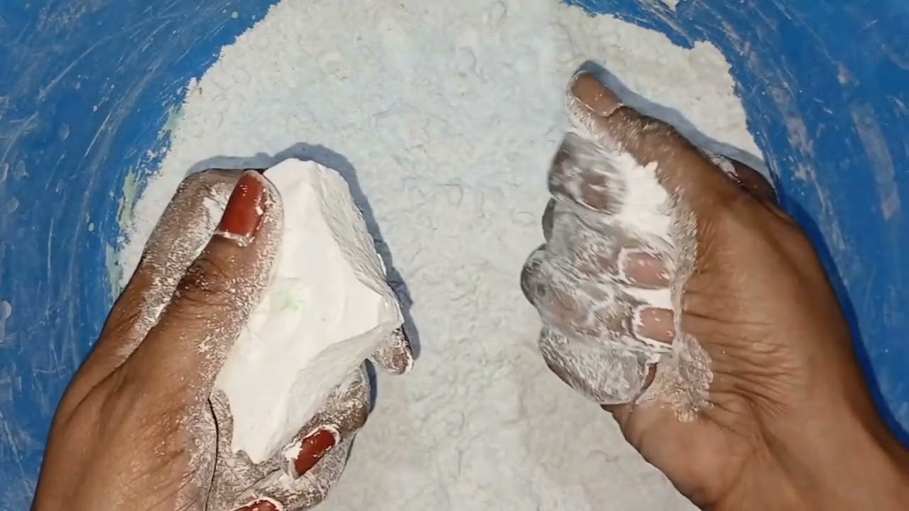 White calcium carbonate reforms crushing #satisfying #crushingtime #oddlysatisfying