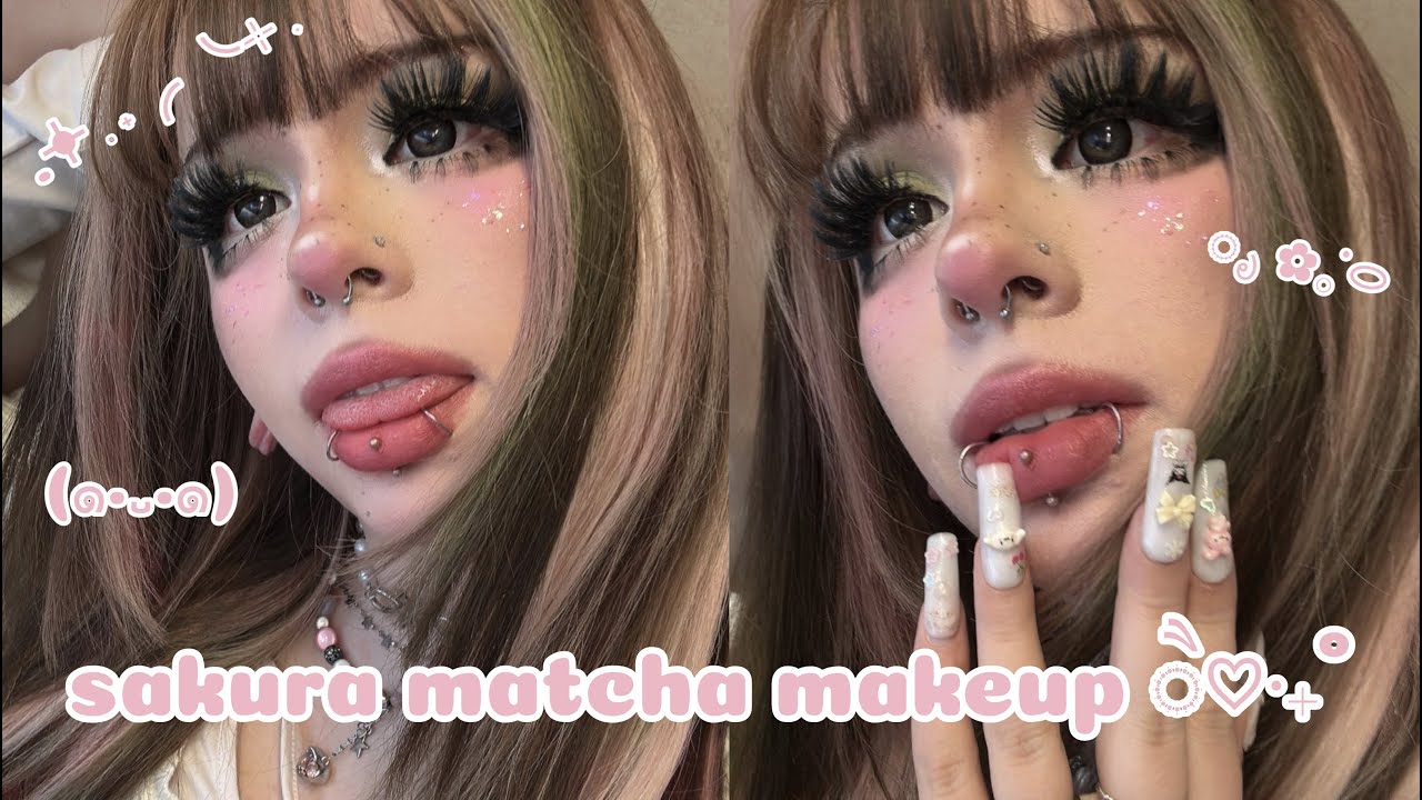 sakura matcha dolly spring makeup ꕤ✶