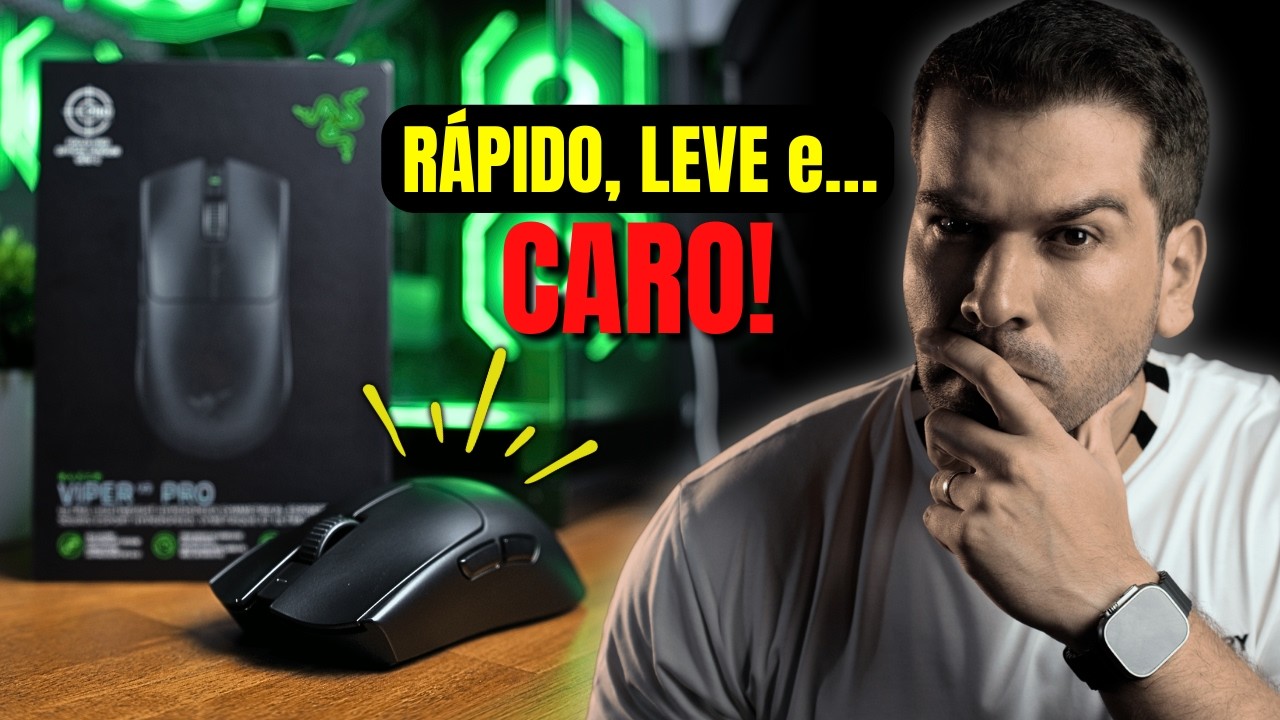 Testei o Razer Viper V3 Pro em 2026: Rápido, Leve e… CARO! Vale a Pena?