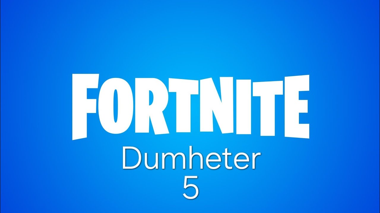 Fortnite Dumheter 5