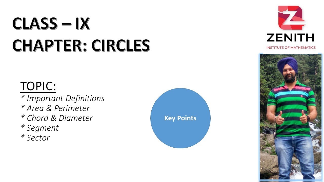 Introduction to Circles - Key Points
