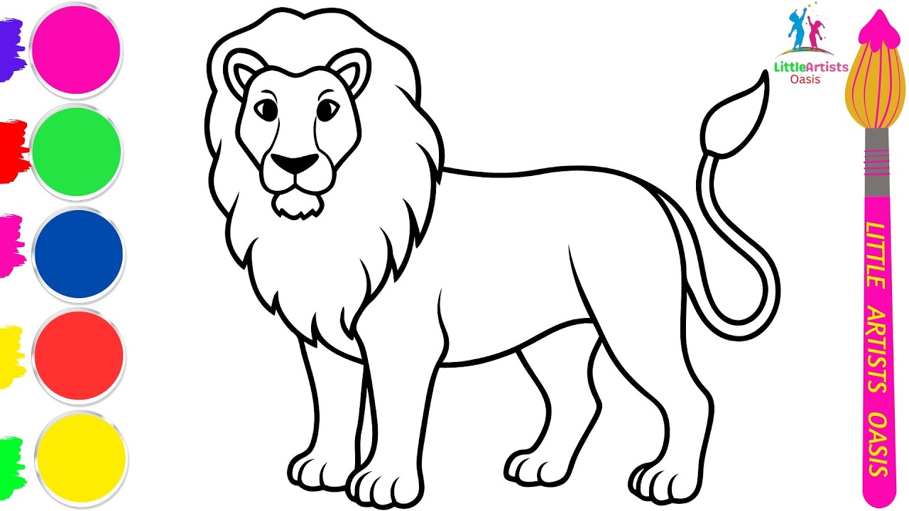 How to Draw a Cute Lion | Easy Step by Step Tutorial