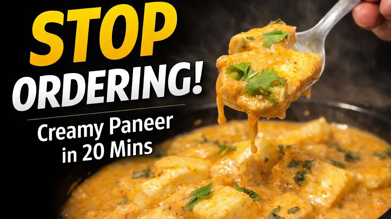 Stop Ordering Paneer! Make This Creamy Paneer in Just 20 Minutes