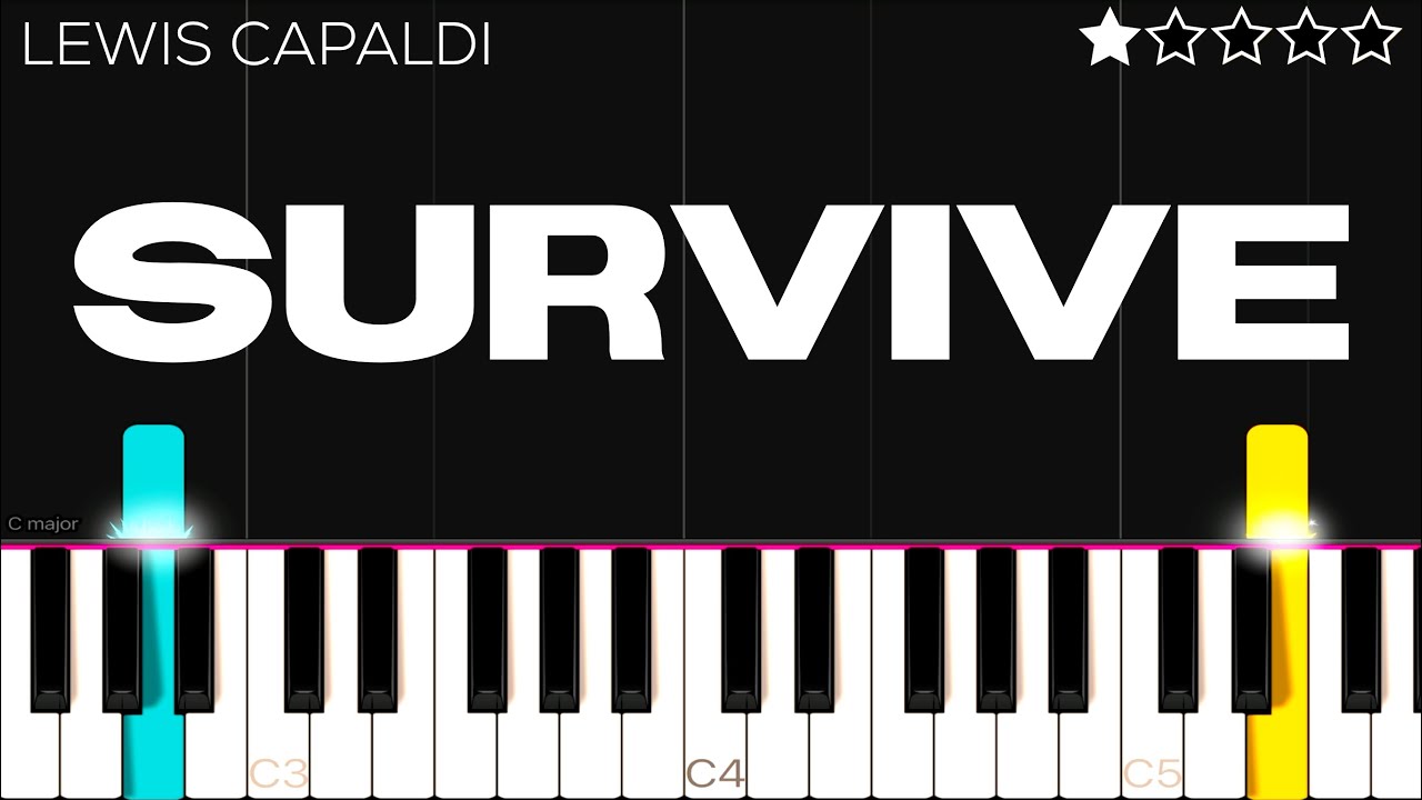 Lewis Capaldi - Survive | EASY Piano Tutorial