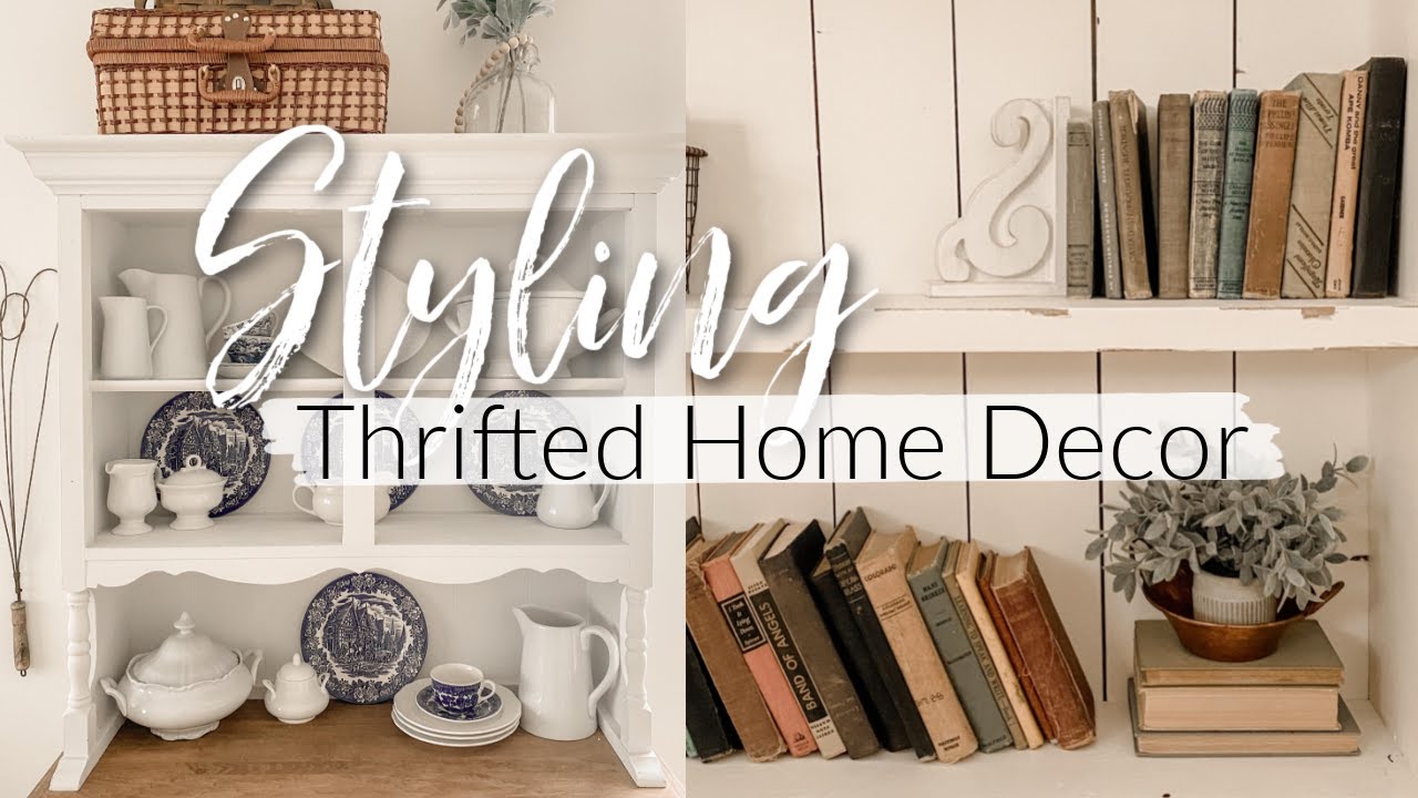 Styling Thrifted Home Decor | Vintage Cottage Decor