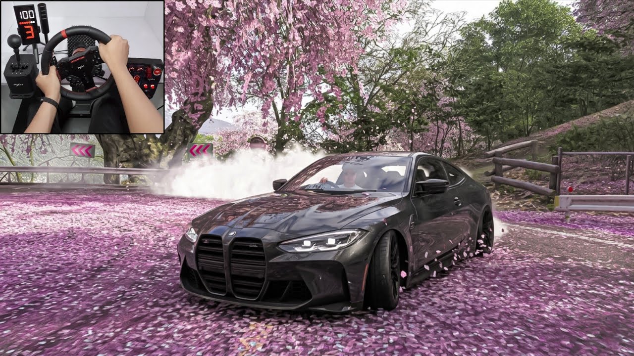 1000HP BMW M4 G82 - Forza Horizon 6 | Steering Wheel Gameplay
